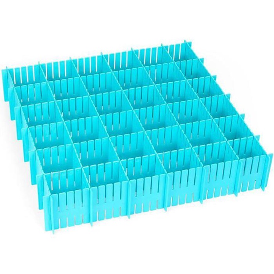 Séparateur tiroir, 16 Pièces Réglable Grille Tiroir Diviseurs, Organisateur de tiroir, pour sous-Vêtements Chaussettes Ceinture
