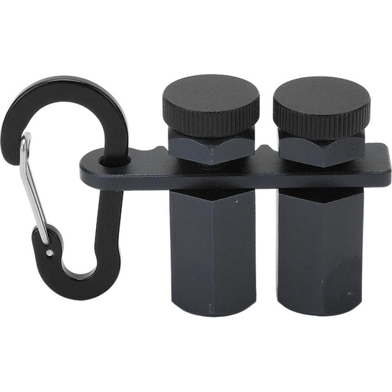 Séquençateur en alliage daluminium, gabarit hexagonal plat avec vis moletée pour lalignement des angles et des chevrons, noir