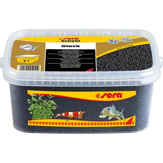 sERA Gravel Black Ø 2 - 3 mm 3 l