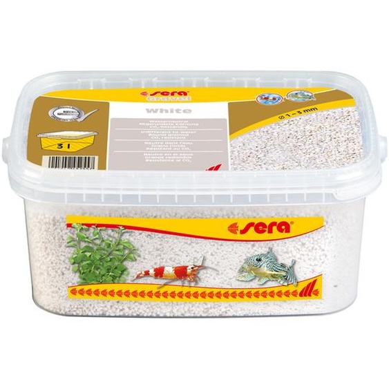 sERA Gravel White Ø 1 - 3 mm 3 l