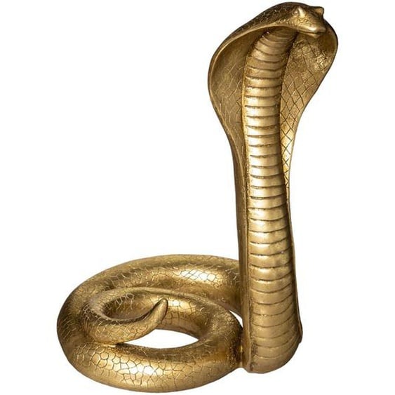 Serpent cobra, doré H37 cm