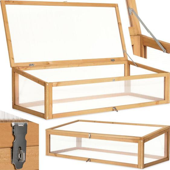 Tectake - Serre châssis de jardin pour carré potager en bois de pin imprégné
