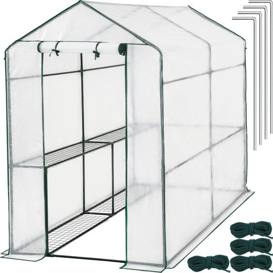 Serre de jardin souple 3,6 m³, avec 4 étagères