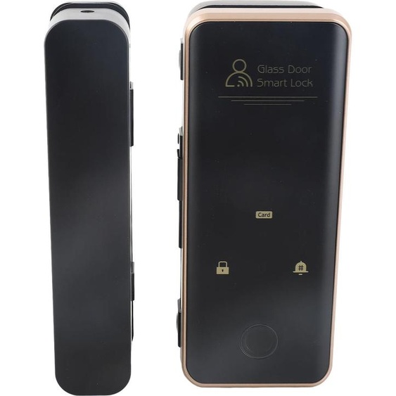 Serrure de sécurité intelligente pour porte en verre Serrure à empreinte digitale avec mot de passe pour porte en verre Serrure dentrée sans clé avec assistance pour la maison et le bureau