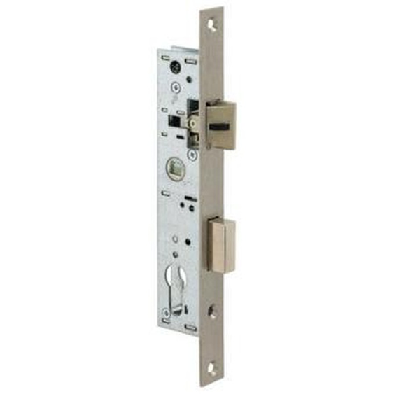 Metalux - Serrure monopoint à encastrer Série 7 Argent 36 21 70 Sans 180 36 Cylindre à