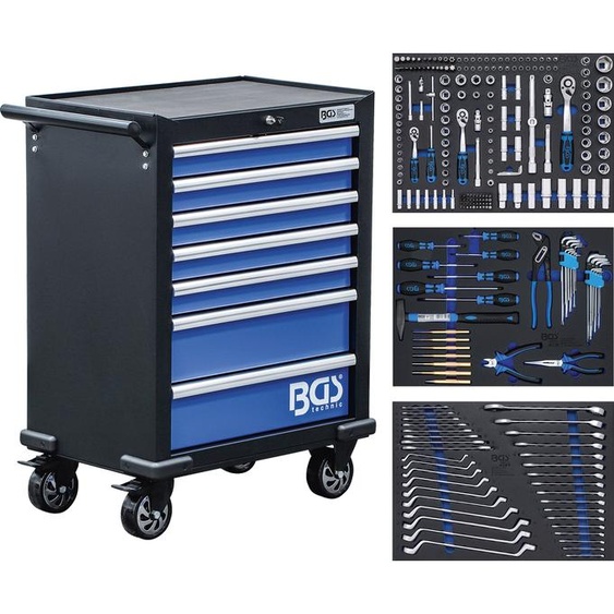Servante datelier, 7 tiroirs avec 263 outils