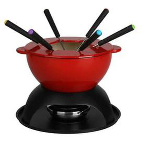 Service a fondue gentiane 10 pieces en fonte