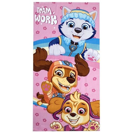 Serviette De Bain Enfant - Patpatrouille Rose