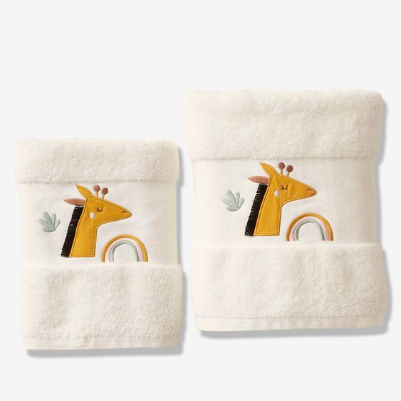 Serviette de bain Girafe ivoire