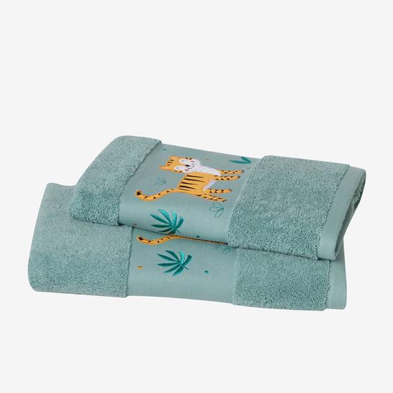 Serviette de bain Tigre vert