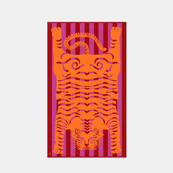 Serviette de plage à motif