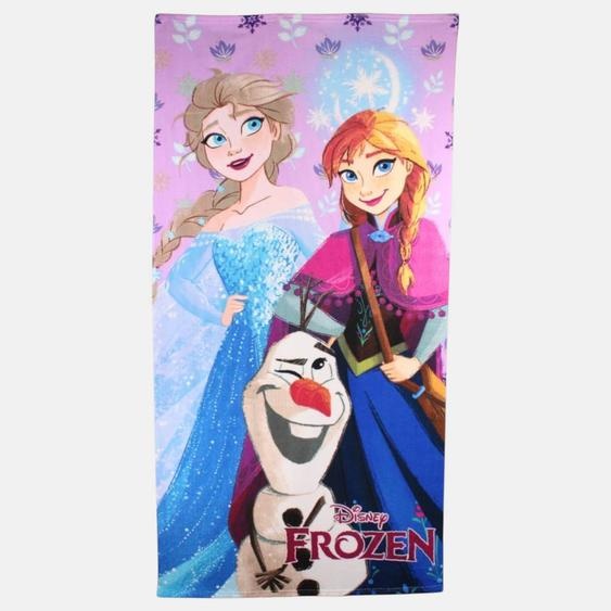 Serviette De Plage Avec Dessin La Reine Des Neiges Mauve