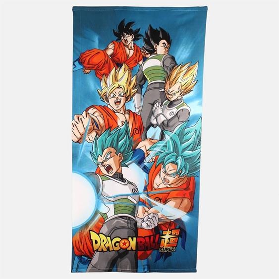 Serviette De Plage Avec Imprimé Dragon Ball Z Bleu