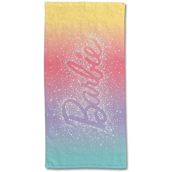 Serviette De Plage Barbie Arc-en-ciel Coton Multicolore