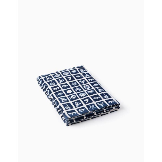 Serviette De Plage Bleu Foncé