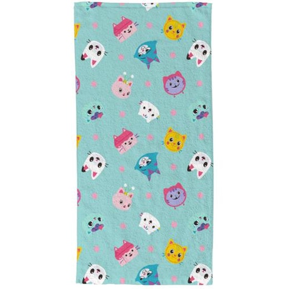 Serviette De Plage Gabby Pandy Pattes & Amis Polyester Bleu