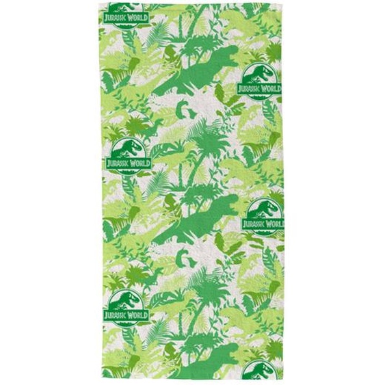 Serviette De Plage Jurassic World Jungle Polyester Vert