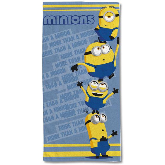 Serviette De Plage Les Minions Coton Bleu
