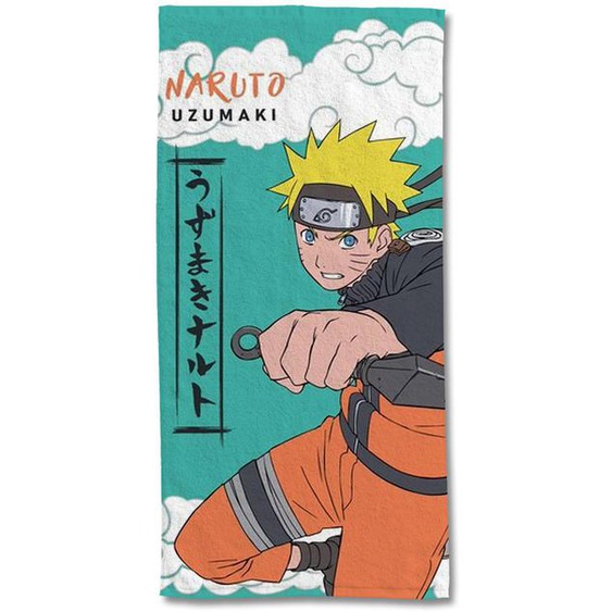 Serviette De Plage Naruto Uzumaki Coton Bleu