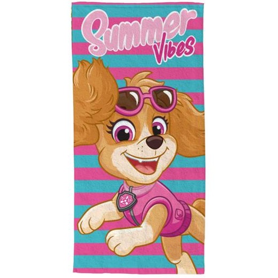 Serviette De Plage Stella Pat Patrouille Polyester Rose