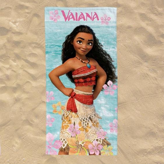 Serviette De Plage Vaiana Coton Bleu