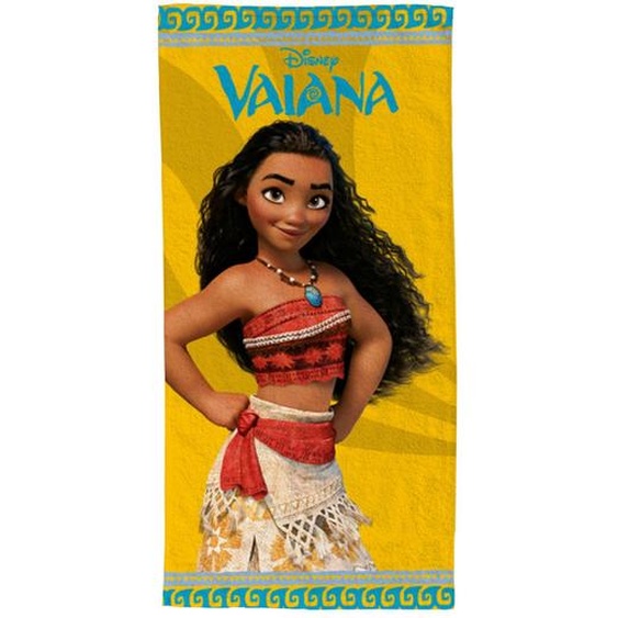 Serviette De Plage Vaiana Maori Polyester Jaune