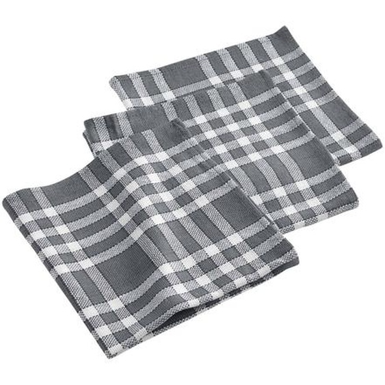 Serviette de table carreaux - Lot de 3 -