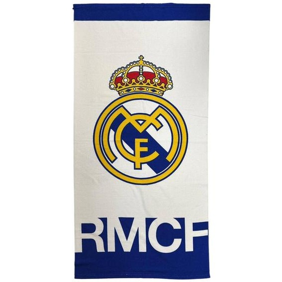 Serviette En Polyester Real Madrid Blanc