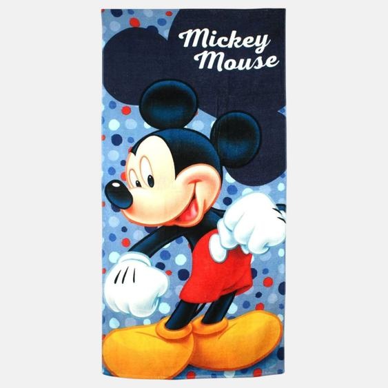 Serviette Enfant Imprimée Mickey Bleu