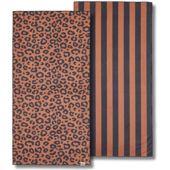 Serviette Microfibre Marron, Noir