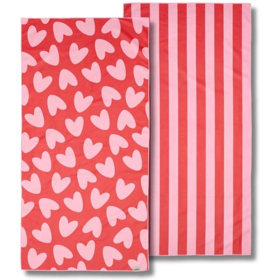 Serviette Microfibre Rose, Rouge