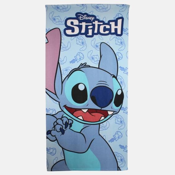 Serviette Polyester Enfant À Motif Lilo & Stitch Bleu