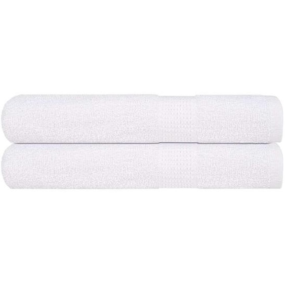 Serviettes 2 pcs FROGN blanc 100x200 cm 100% coton