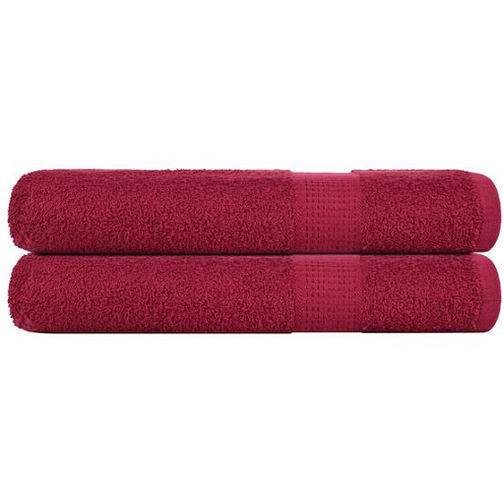 Serviettes 2 pcs FROGN bordeaux 100x200 cm 100% coton
