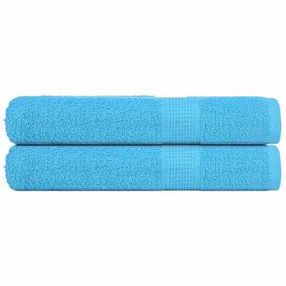 Serviettes 2 pcs FROGN turquoise 100x200 cm 100% coton