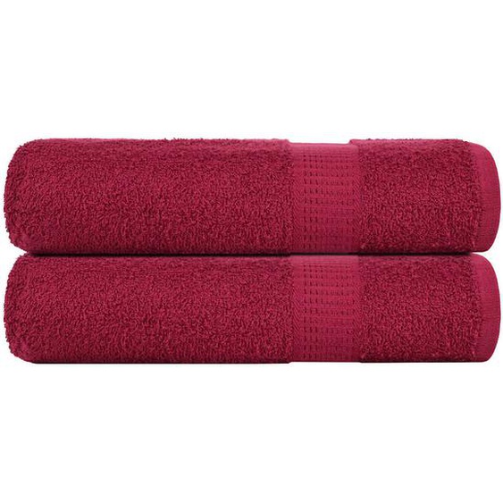 Serviettes de bain 2 pcs FROGN bordeaux 100x150cm 100% coton