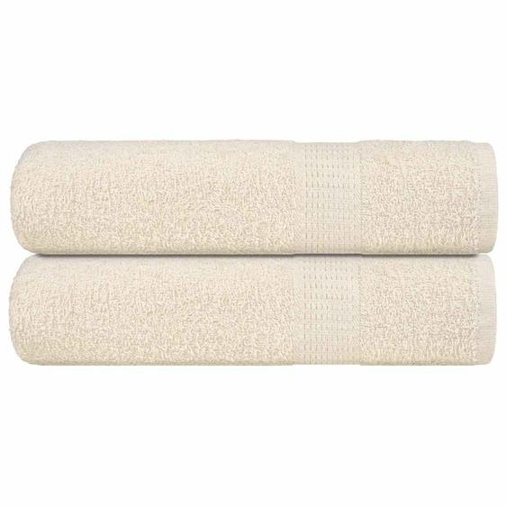 Serviettes de bain 2 pcs FROGN crème 100x150 cm 100% coton