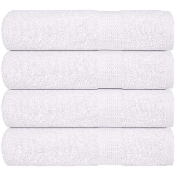 Serviettes de bain 4 pcs FROGN blanc 100x150 cm 100% coton