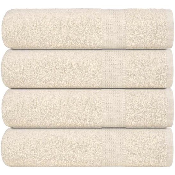 Serviettes de bain 4 pcs FROGN crème 100x150 cm 100% coton