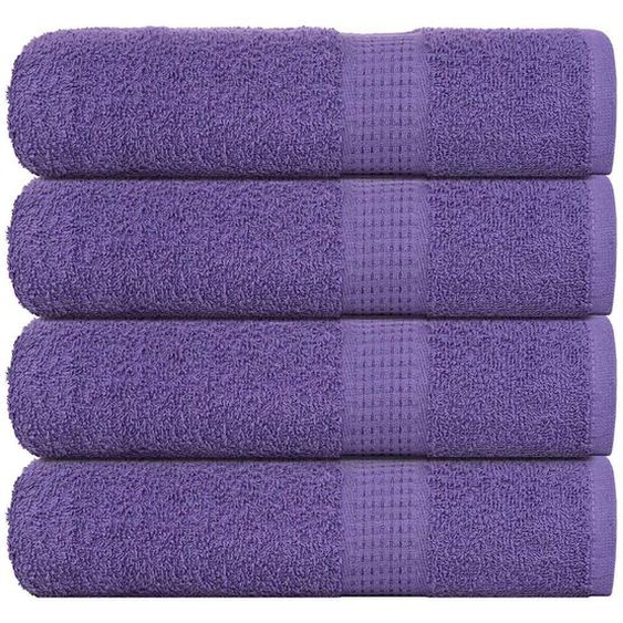 Serviettes de bain 4 pcs FROGN violet 100x150 cm 100% coton