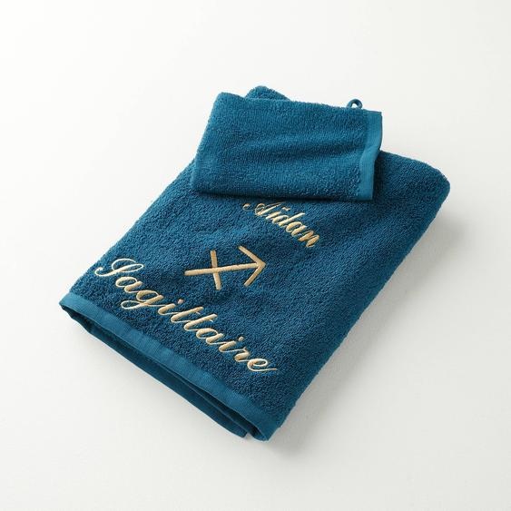 Serviettes de bain brodées Sagittaire personnalisable - 420g/m2 -