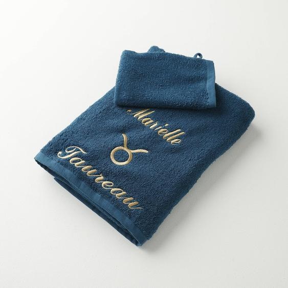Serviettes de bain brodées Taureau personnalisable - 420g/m2 -