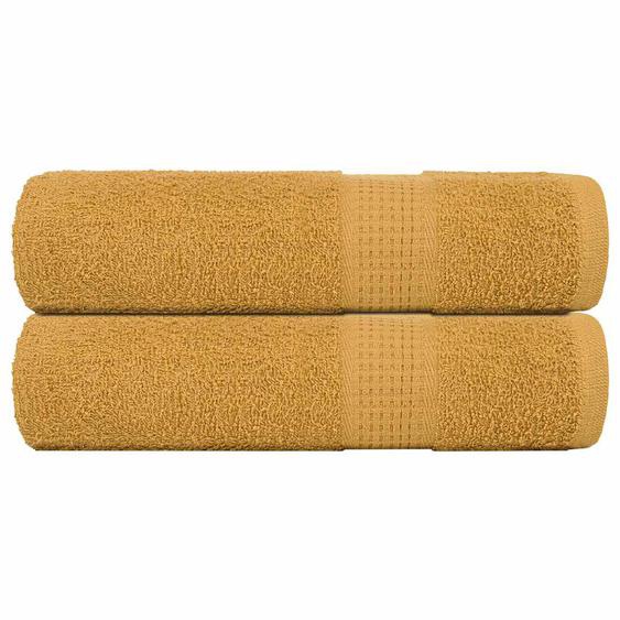 Serviettes de douche FROGN 2 pcs doré 70x140 cm 360 g/m²