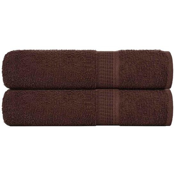 Serviettes de douche FROGN 2 pcs marron 70x140 cm 360 g/m²