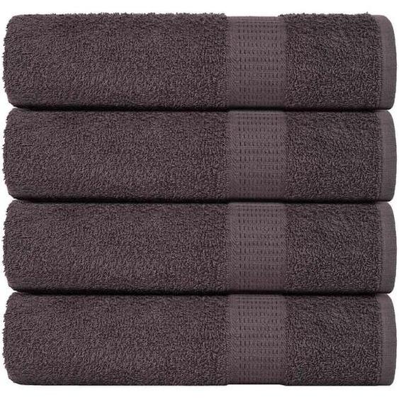 Serviettes de douche 4 pcs FROGN anthracite 70x140 cm 100% coton