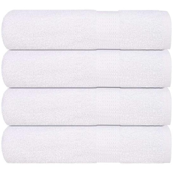 Serviettes de douche 4 pcs FROGN blanc 70x140 cm 100% coton