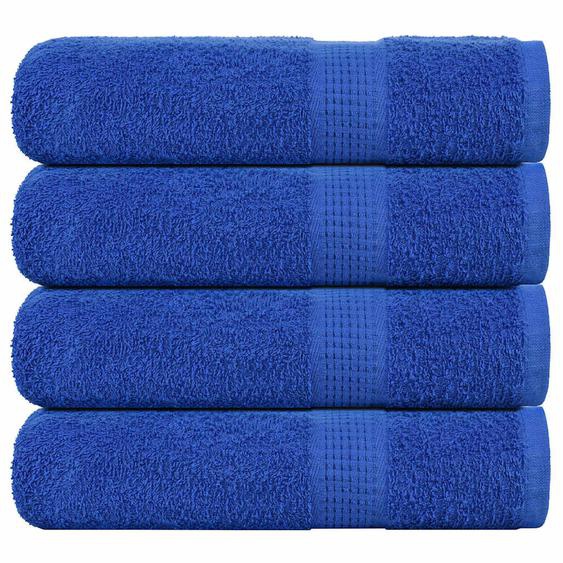 Serviettes de douche 4 pcs FROGN bleu 70x140 cm 100% coton