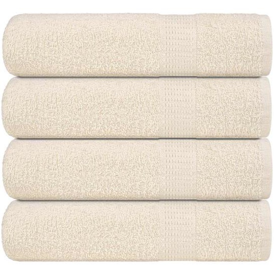 Serviettes de douche 4 pcs FROGN crème 70x140 cm 100% coton