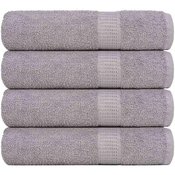 Serviettes de douche 4 pcs FROGN gris 70x140 cm 100% coton