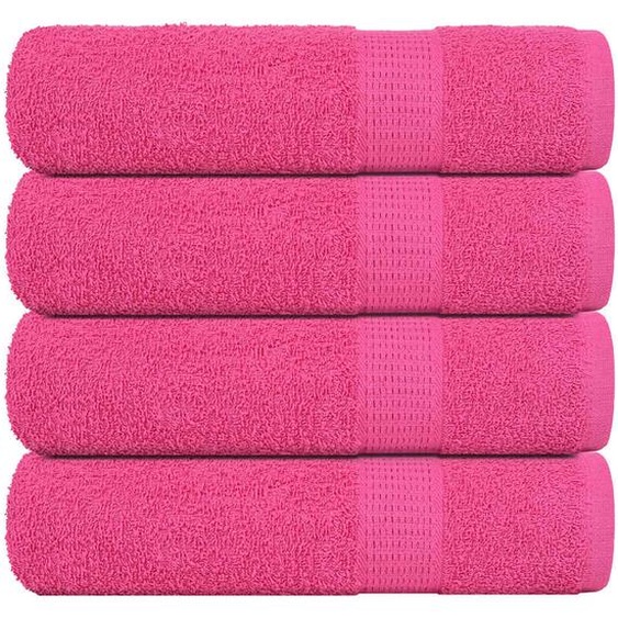 Serviettes de douche 4 pcs FROGN rose 70x140 cm 100% coton
